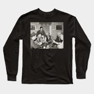 Poker Game, 1939. Vintage Photo Long Sleeve T-Shirt